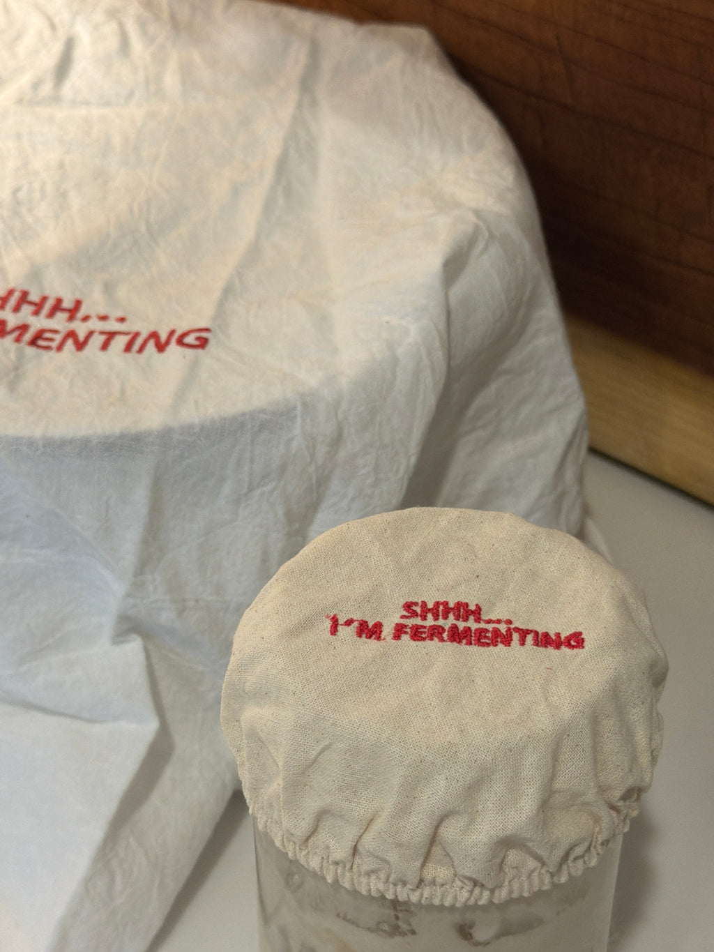 SHHH.. I’M FERMENTING jar cover